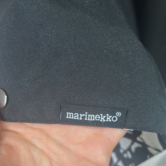 Marimekko Rain Poncho Womens One Size Polka Dot Reversible Hooded Cape Raincoat - Picture 5 of 7